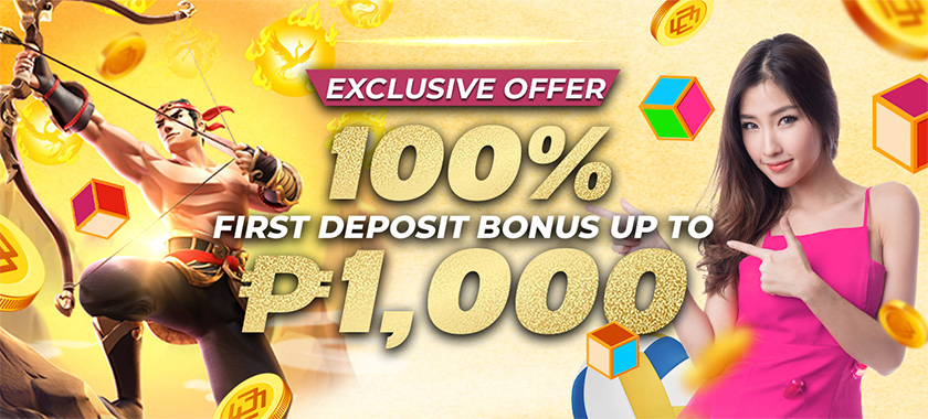 100% First Deposit Bonus 1,000 PHP