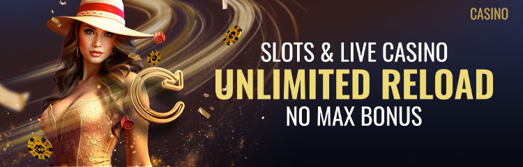 Slots & Live Casino 8% Unlimited Reload Bonus