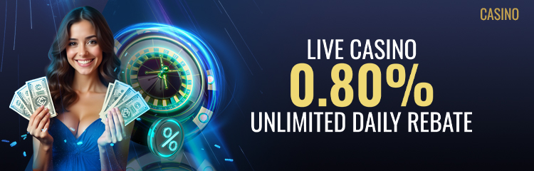 Casino 0.80% Unlimited Daily Rebate