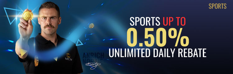 Sports 0.5% Unlimited Daily Rebate