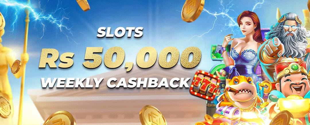 Slots 8.88% Weekly Cashback 50,000 PKR