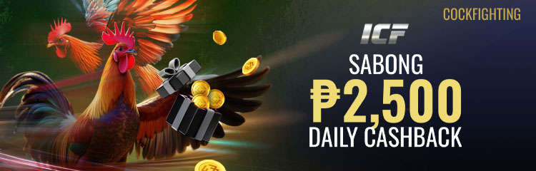 Sabong 15% Daily Cashback 2500 PHP