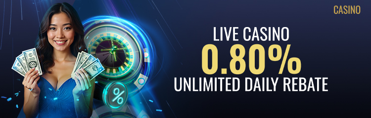 Casino 0.8% Unlimited Daily Rebate